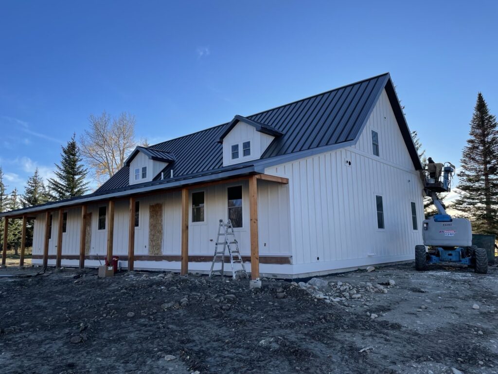 Cheyenne Professional Painters - Fresh exterior paint on Double 8 Ranch Bunkhouse.
